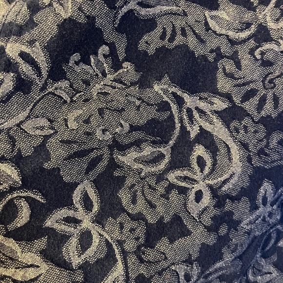 Alfred Dunner Blue and Gray Floral Jacket - Picture 5 of 5